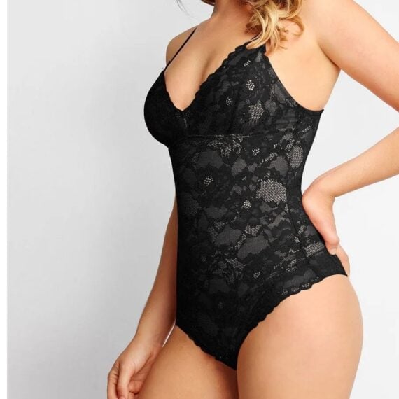 Sexy Lace Deep V Neck Bodysuits Lulunami