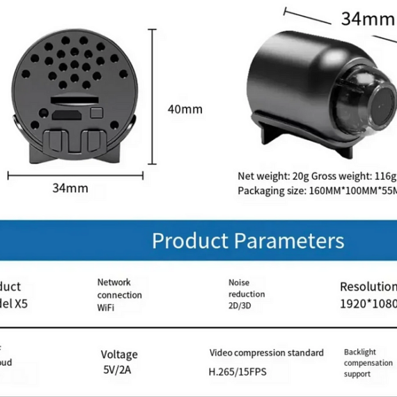 Mini Wifi Camera P Hd Night Vision Included Lulunami