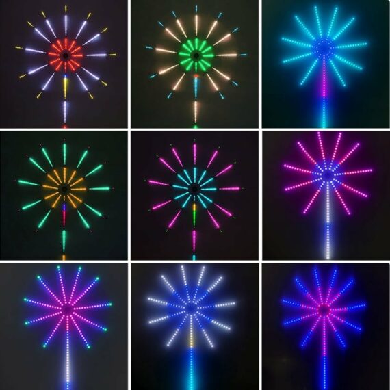 Last Day Promotion Off Wifi Bluetooth Smart Fireworks Led Light