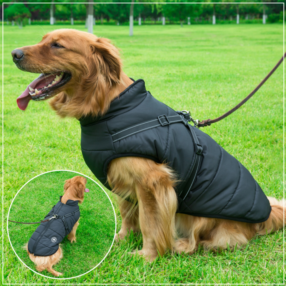 ( Black Friday Sale-40%OFF ) Pawbibi Sport - Waterproof Winter Jacket with Built-in Harness