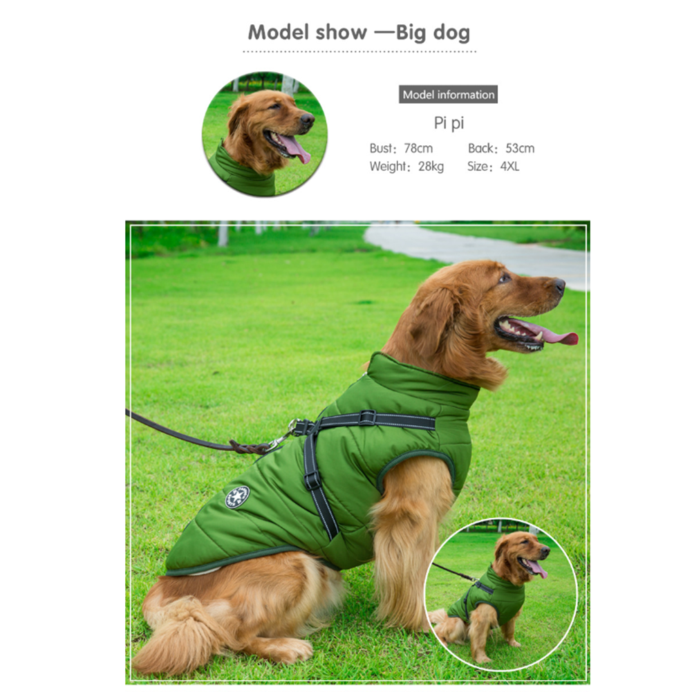 ( Black Friday Sale-40%OFF ) Pawbibi Sport - Waterproof Winter Jacket with Built-in Harness