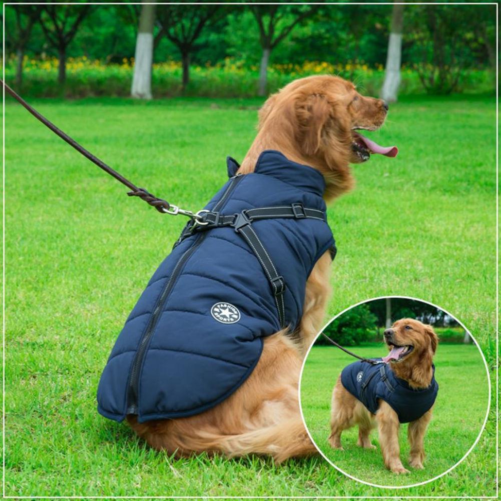 ( Black Friday Sale-40%OFF ) Pawbibi Sport - Waterproof Winter Jacket with Built-in Harness