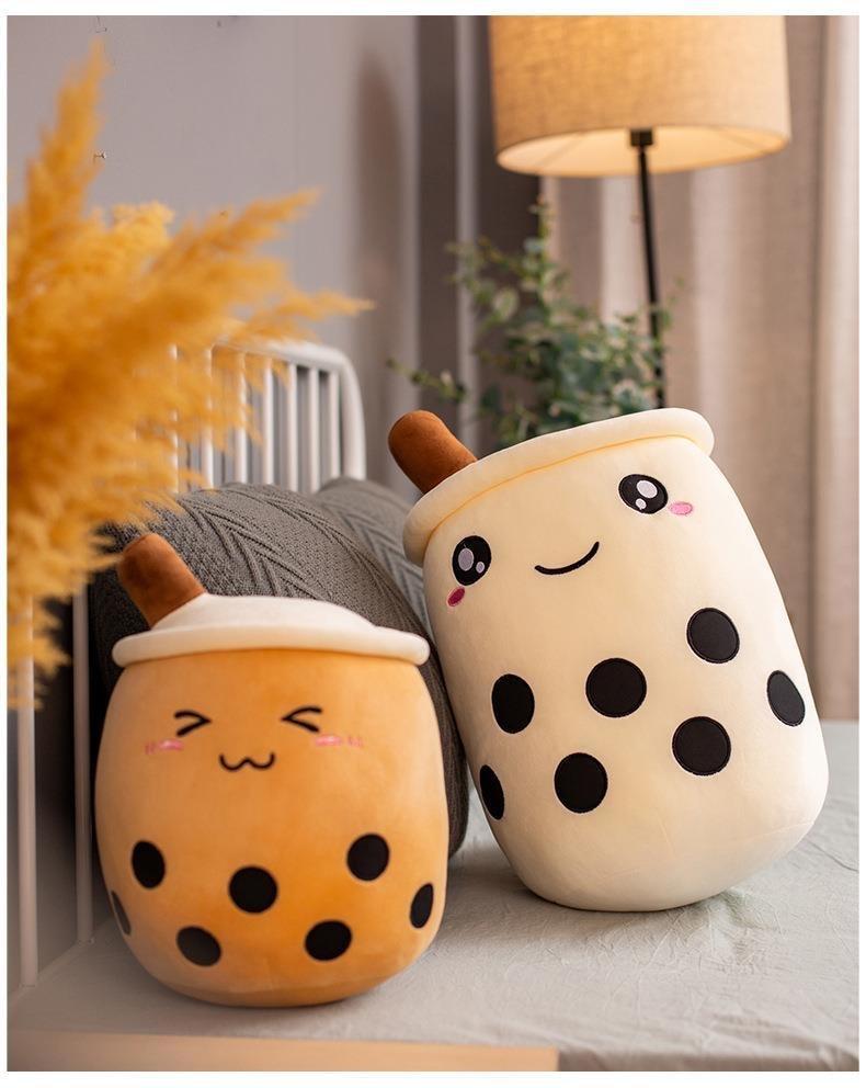 10-27inch Cute Cartoon Real-Life Bubble Tea Cup Shaped Pillow