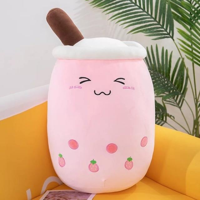 10-27inch Cute Cartoon Real-Life Bubble Tea Cup Shaped Pillow