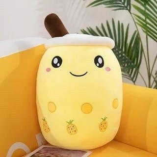 10-27inch Cute Cartoon Real-Life Bubble Tea Cup Shaped Pillow