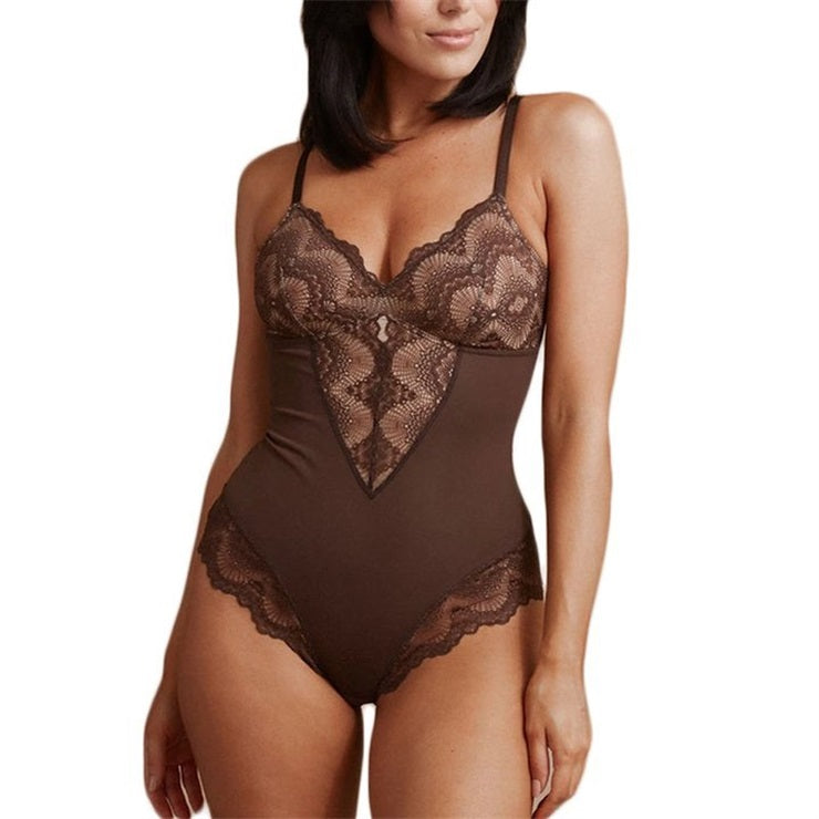 2022 hot sale - Sexy Lace Tummy Control Bodysuit