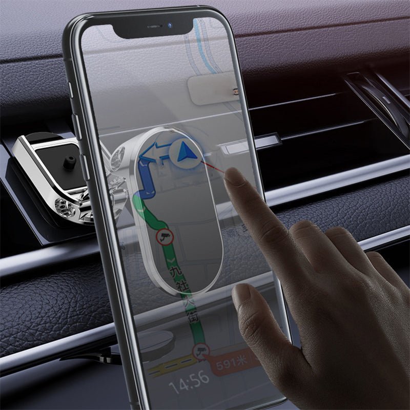 2022 New Alloy Folding Magnetic Car Phone Holder