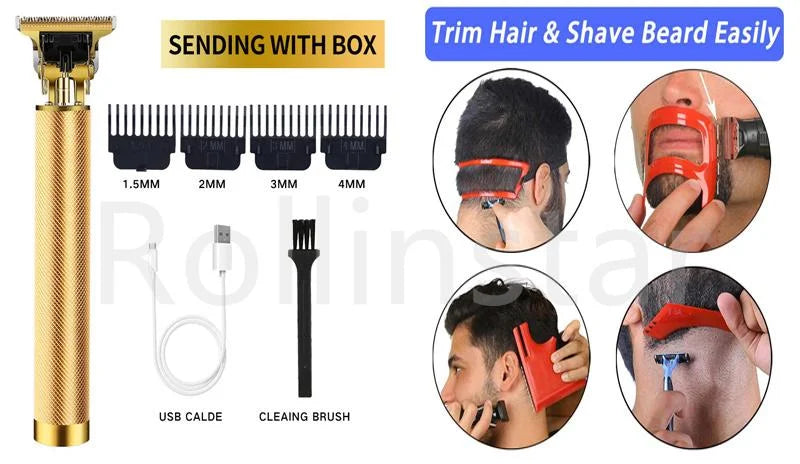 2022 New Rechargeable T-Blade Men’s Hair Clipper