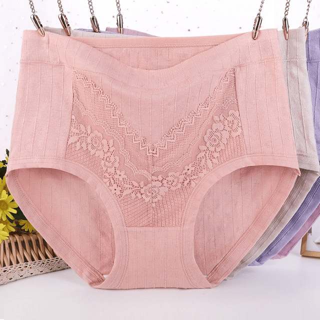 2022 Newest Plus Size LeakProof Lace Cotton Panties 6XL