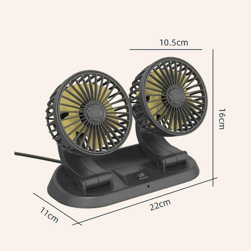 2022 Newly Double Cooling Car Fan