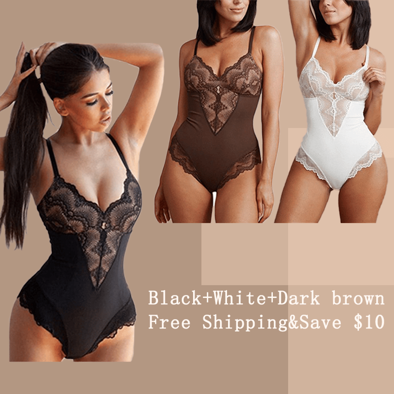 2022 summer Sexy Lace Tummy Control Bodysuit