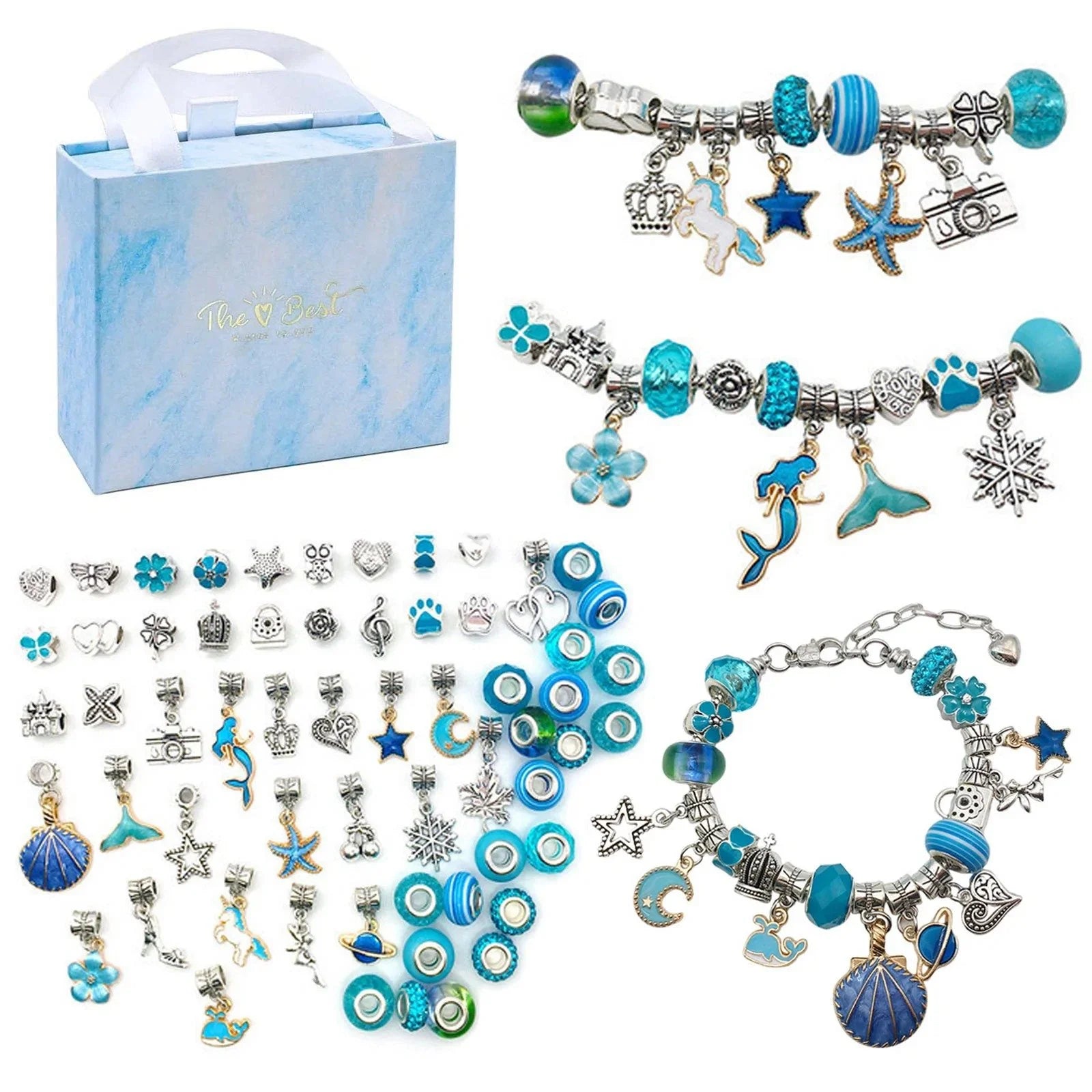 (2022 TOP 1 TRENDING) Charm Bracelet Jewerly Making Kit