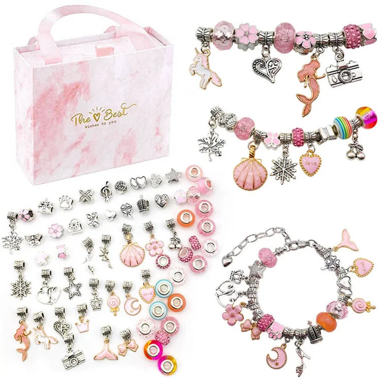 (2022 TOP 1 TRENDING) Charm Bracelet Jewerly Making Kit