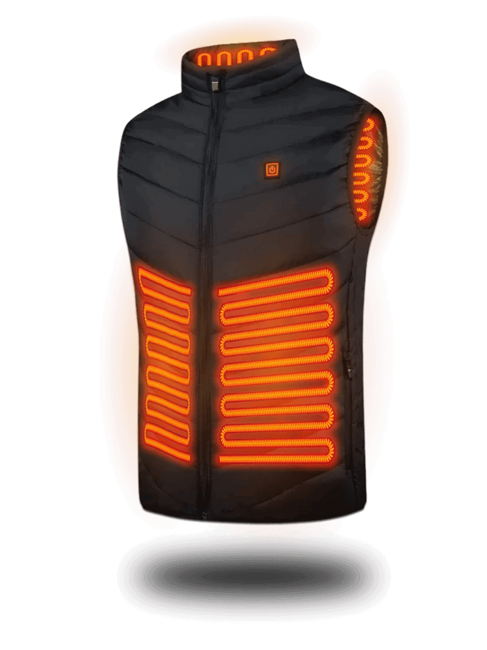 2022 Updated Version Two-touch LED Controller Heated Vest For Men & Women With Battery Pack (with batteries)