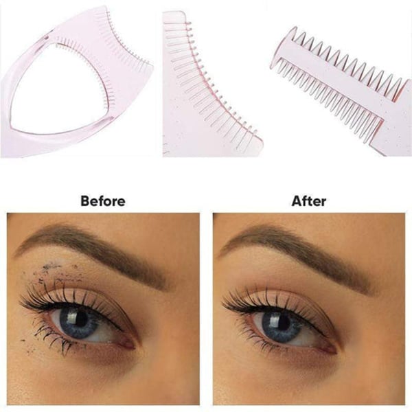 3 in1 Eyelashes Tools Mascara Shield Applicator Guard