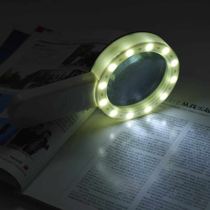 30X Optical Magnifying Glass With LED Light Gifts for your family