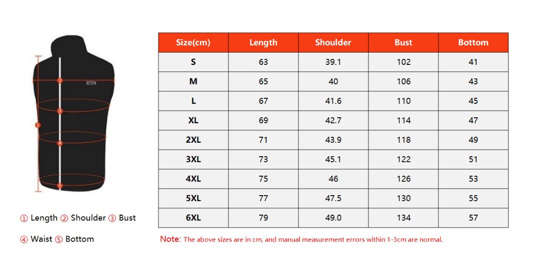 Heated Vest SIZE