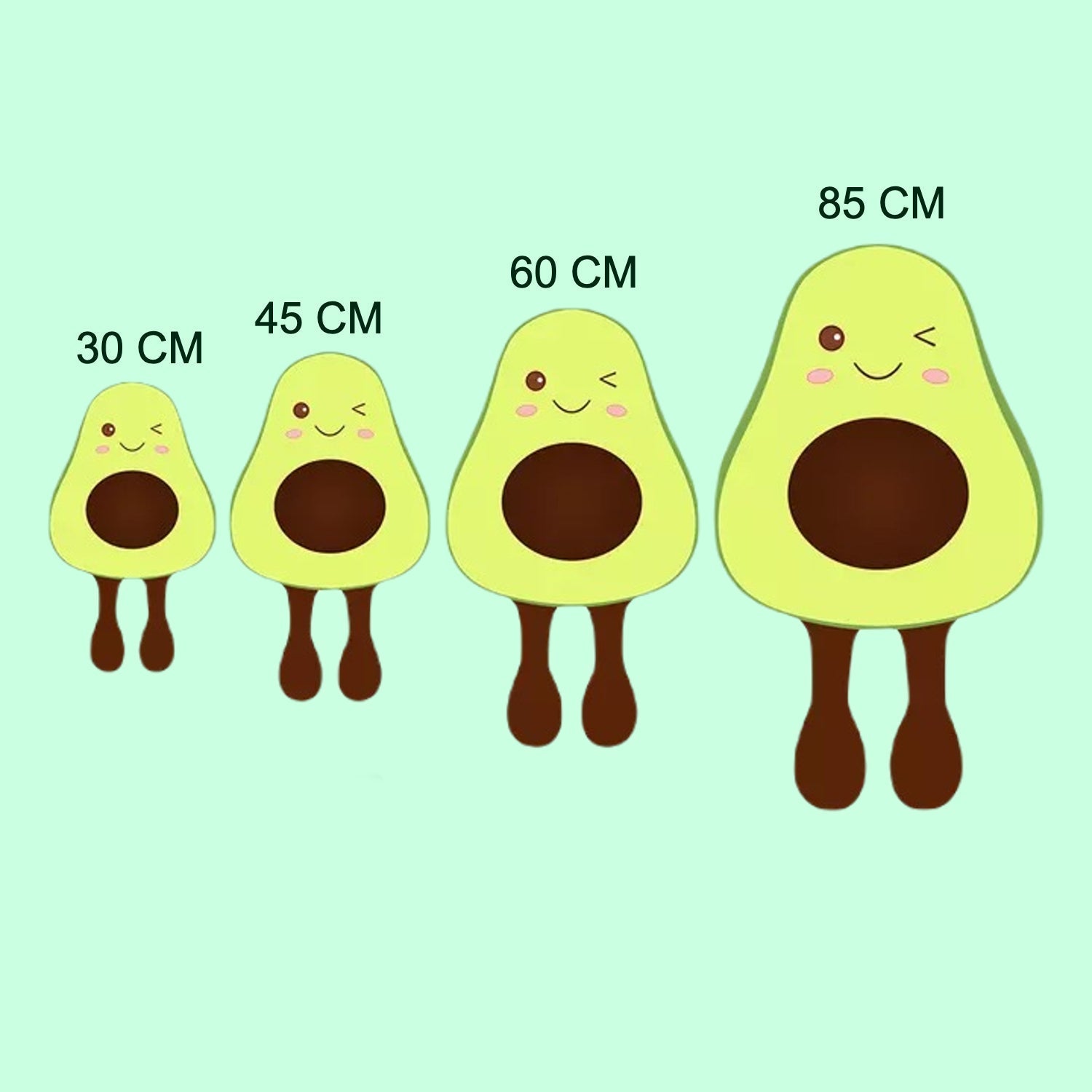 Adorable Avocado Kawaii Plush Pillow