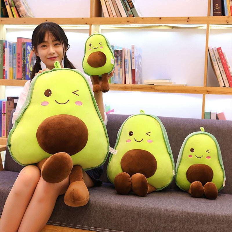 Adorable Avocado Kawaii Plush Pillow