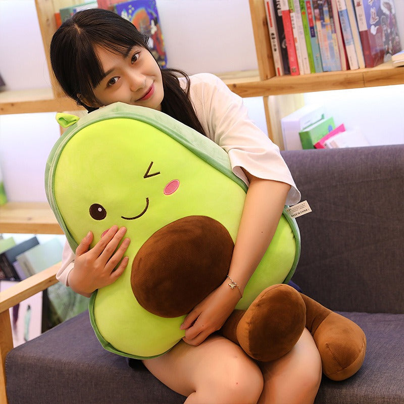 Adorable Avocado Kawaii Plush Pillow