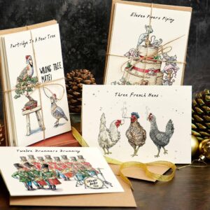 Antarcking TWELVE DAYS OF CHRISTMAS CARD SET