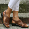 Arcofit 2022 Summer Women Wedge Sandals, Premium Leather Orthopedic Sandals