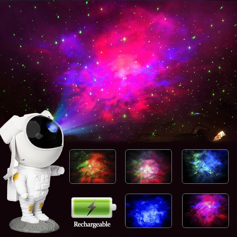 Astronaut Star Galaxy Projector Light - With Timer and Remote