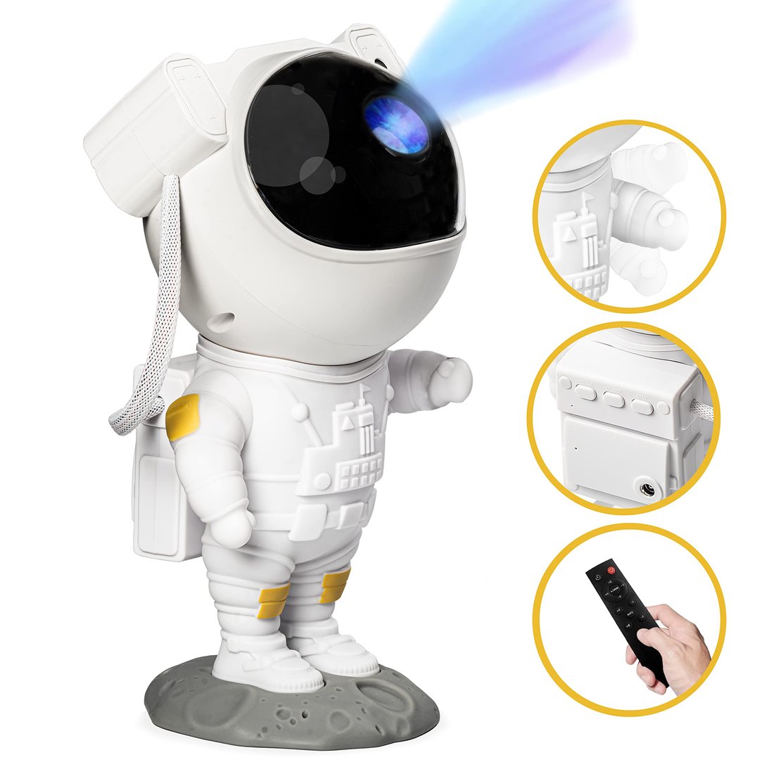 Astronaut Star Galaxy Projector Light - With Timer and Remote