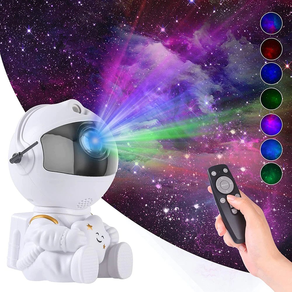 Astronaut Star Galaxy Projector Light - With Timer and Remote