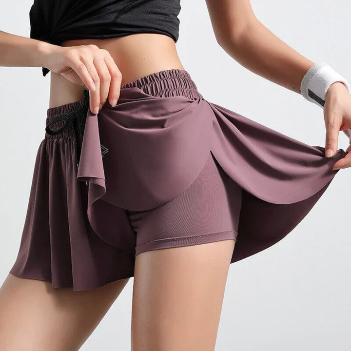 Athleisia 2-in-1 Skirt Shorts