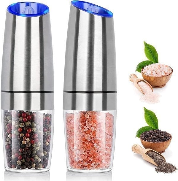 Automatic Electric Gravity Induction Salt and Pepper Grinder