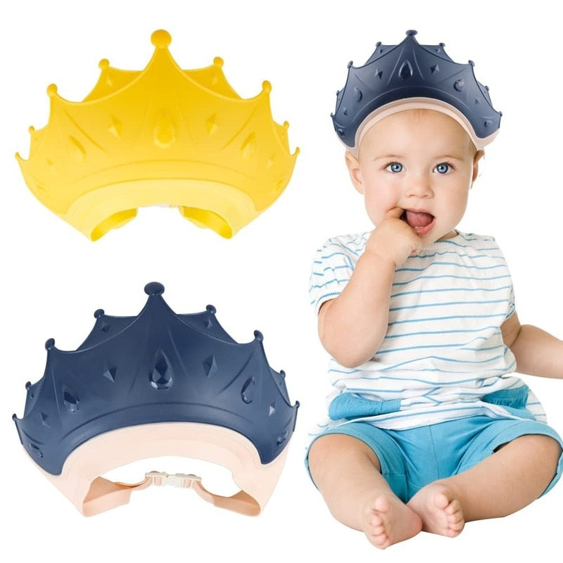 Baby Shower Cap Bath and Shampoo, Protect Eyes Baby Care Crown Head Cap