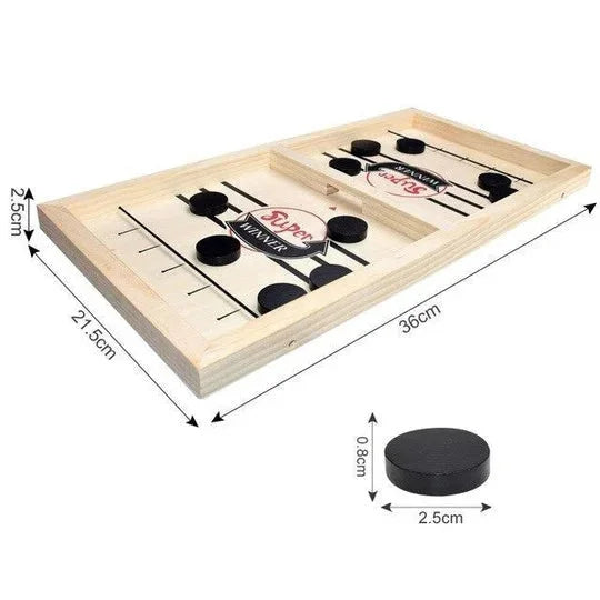 Best Interactive Game Ever - Fast Sling Puck Game - Christmas Gift For Family, Friends, Children