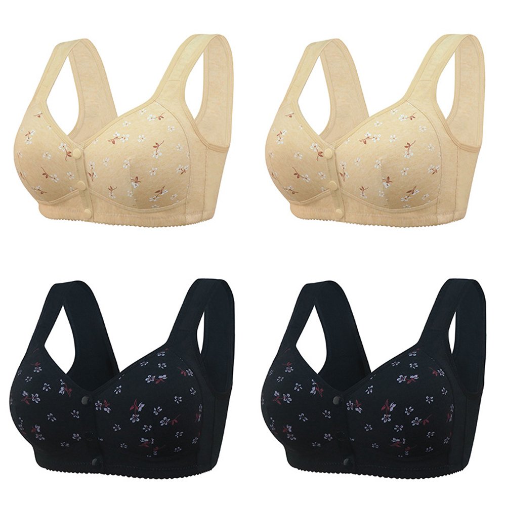 Beverlynshop CALEINOS COMFORTABLE & CONVEMIENT FRONT BUTTON BRA (4 PCS)