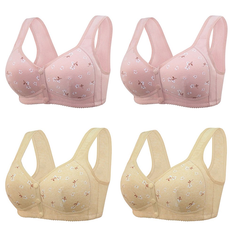 Beverlynshop CALEINOS COMFORTABLE & CONVEMIENT FRONT BUTTON BRA (4 PCS)