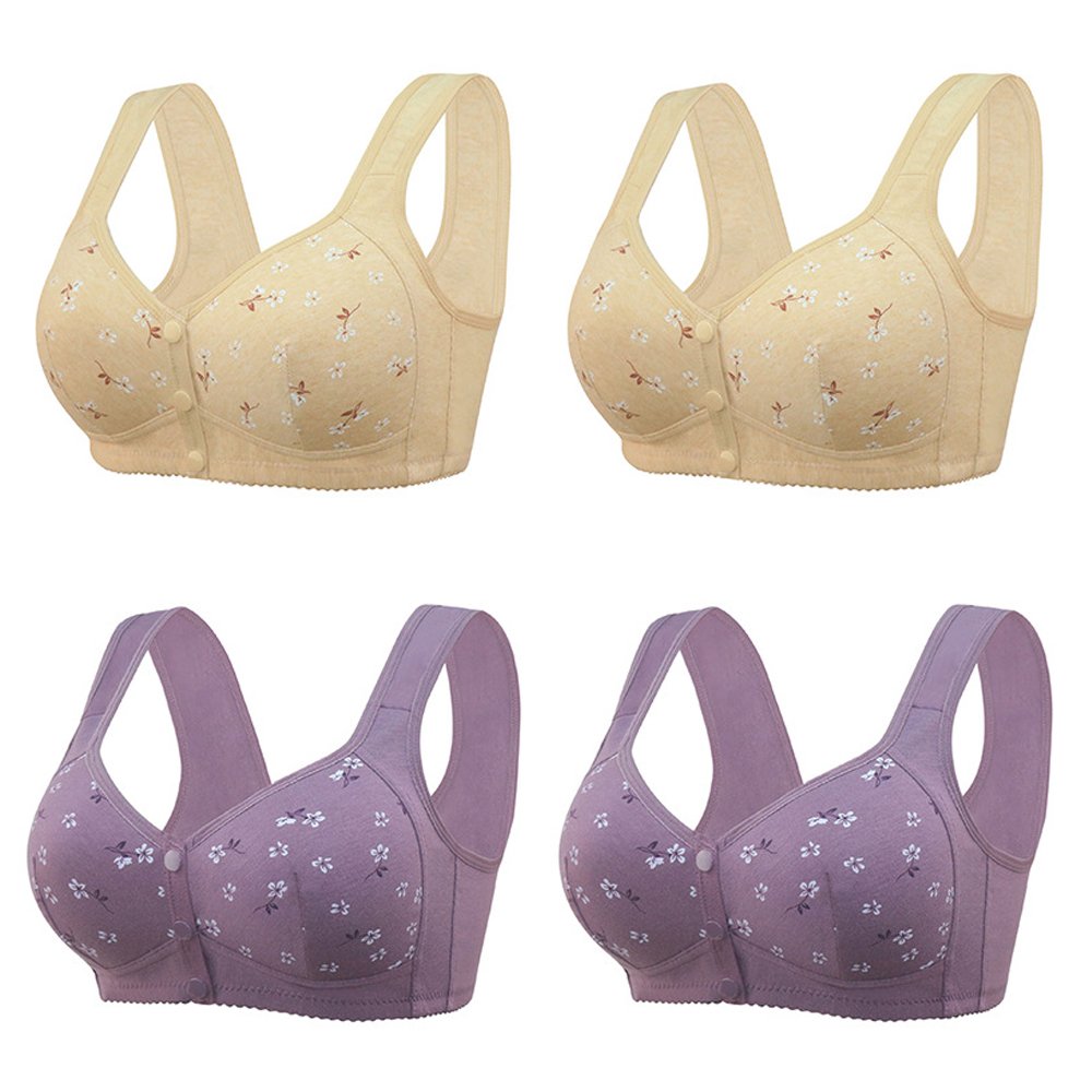 Beverlynshop CALEINOS COMFORTABLE & CONVEMIENT FRONT BUTTON BRA (4 PCS)