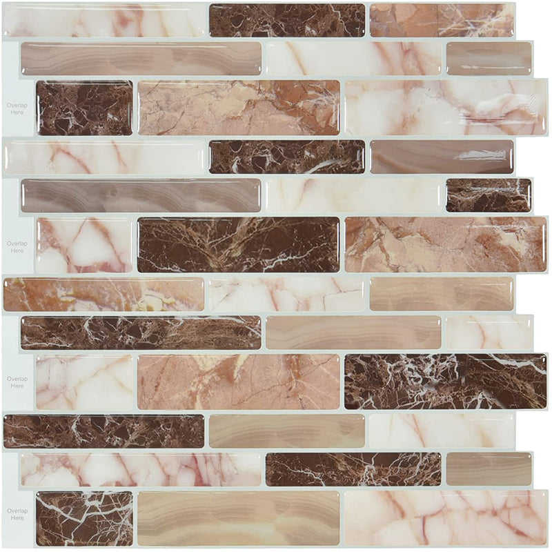 BFCM Sale - 30% Off - 10Pcs 3D Peel and Stick Wall Tiles(12x12 inches)