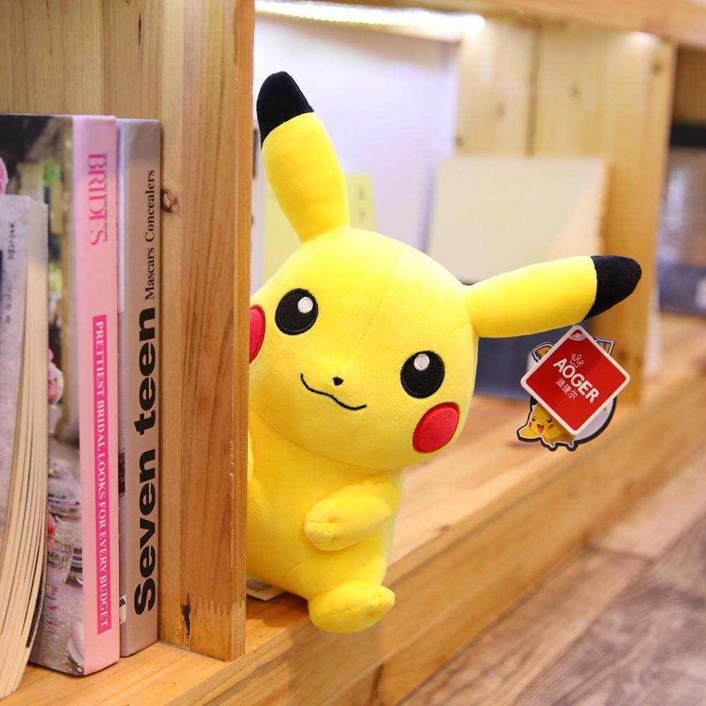 Big Size Pikachu Plush Doll Cute Anime Cartoon Pillow Yellow Elf Stuffed Toy