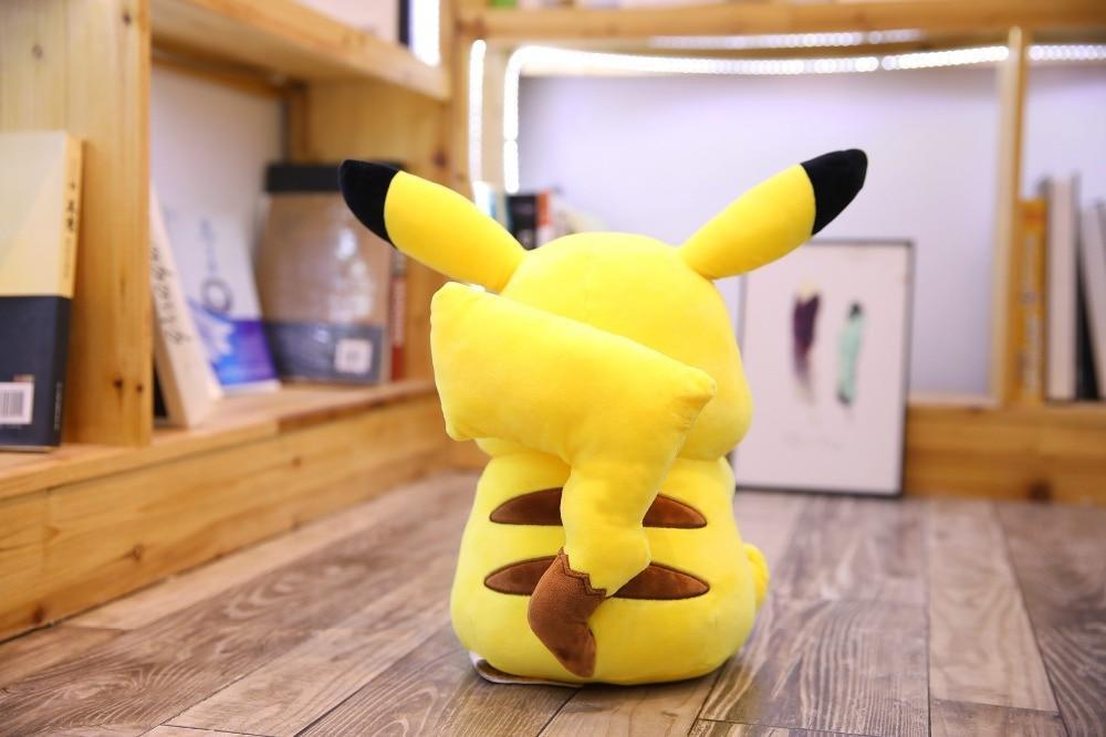 Big Size Pikachu Plush Doll Cute Anime Cartoon Pillow Yellow Elf Stuffed Toy