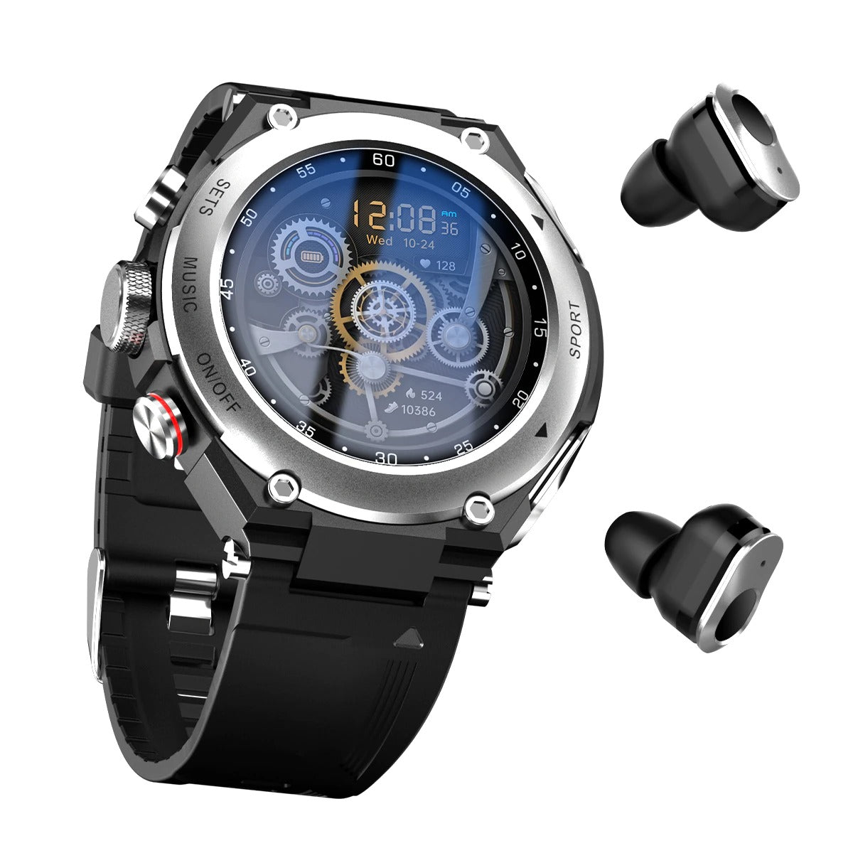 Black Friday - T92 2 in 1 Smart Watch with Wireless Earphones