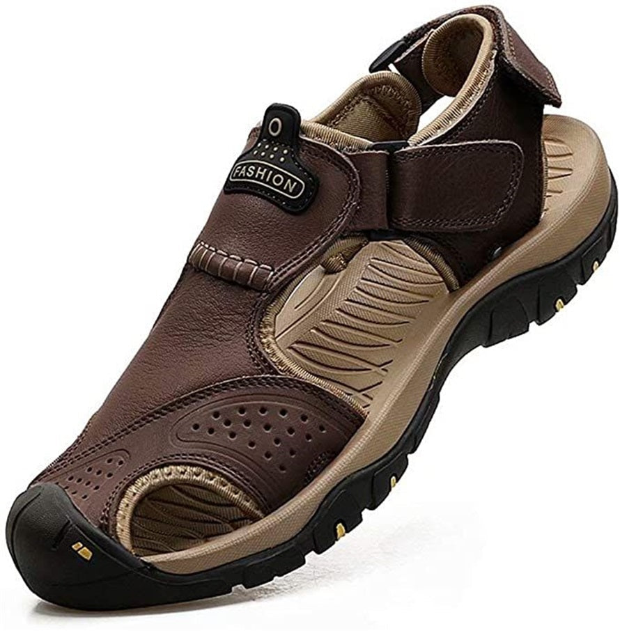 Blair - Men Orthopedic Leather Hiking Sandals