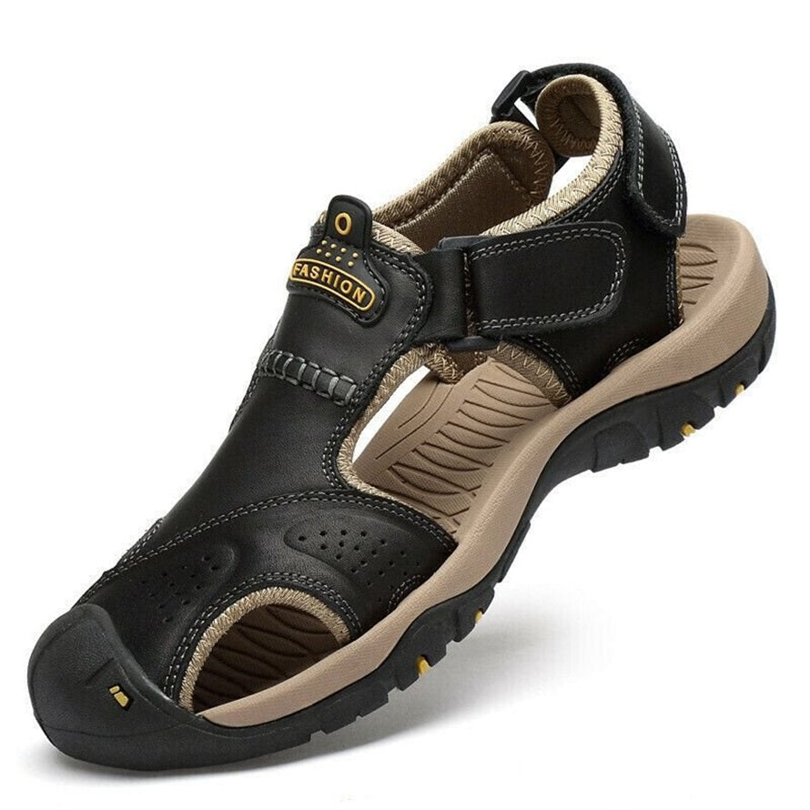 Blair - Men Orthopedic Leather Hiking Sandals