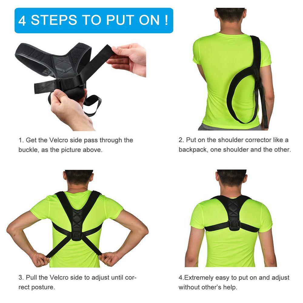 BodyWellness - Posture Corrector (Adjustable to Multiple Body Sizes)