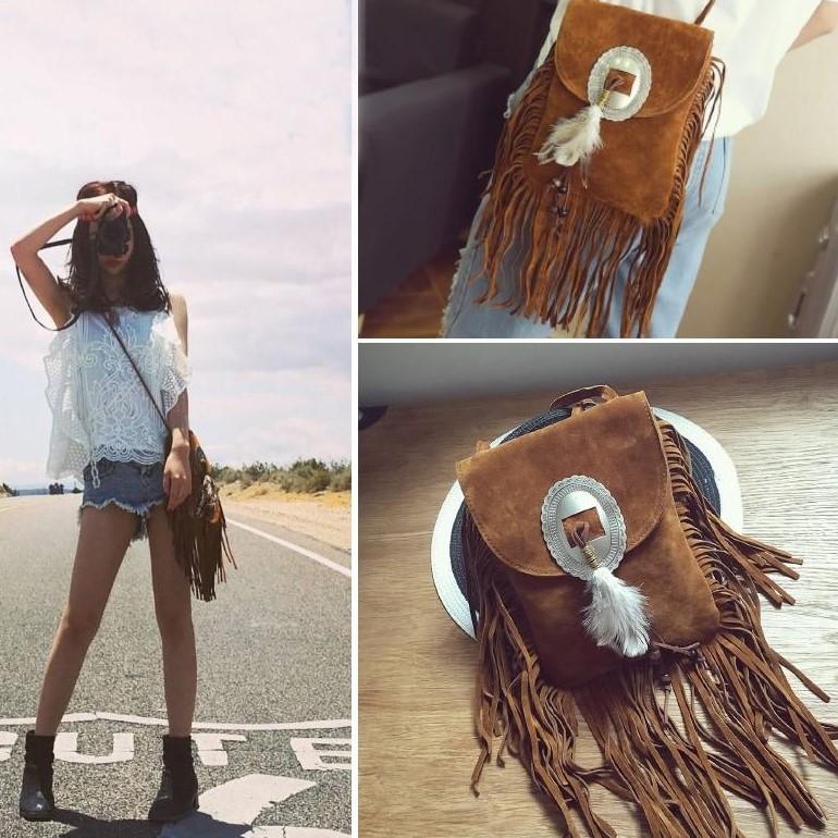 Bohemian Tribal Tassel Bags