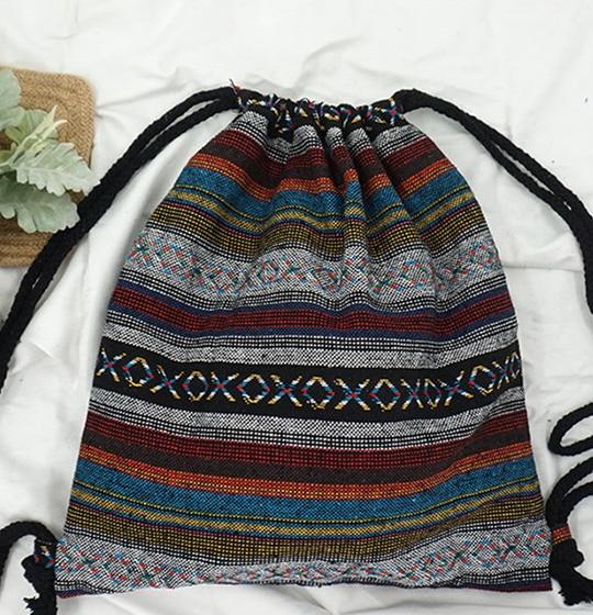 Boho Aztec Drawstring Bags