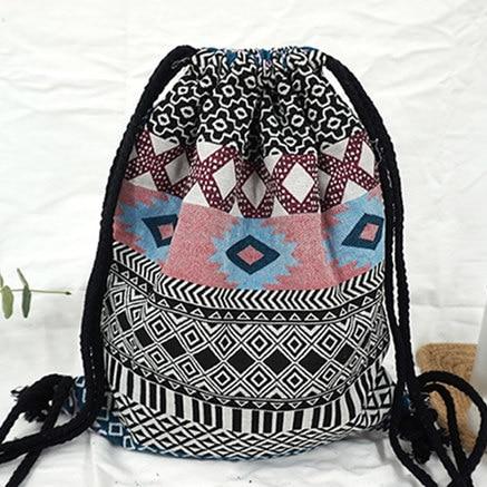 Boho Aztec Drawstring Bags