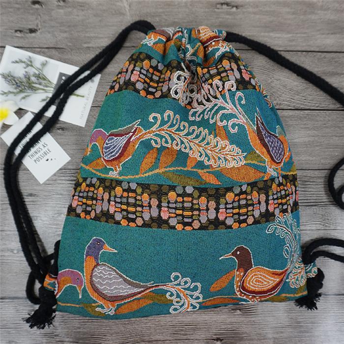 Boho Aztec Drawstring Bags