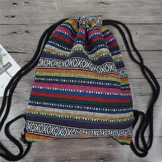 Boho Aztec Drawstring Bags