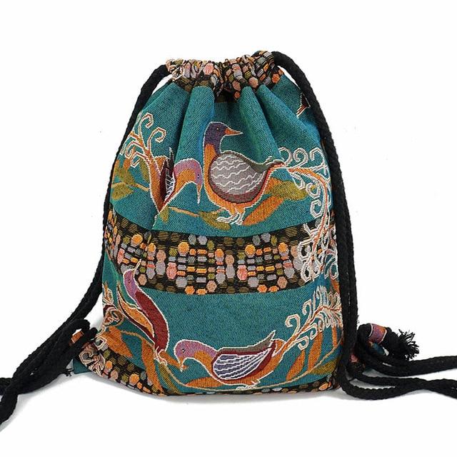 Boho Aztec Drawstring Bags