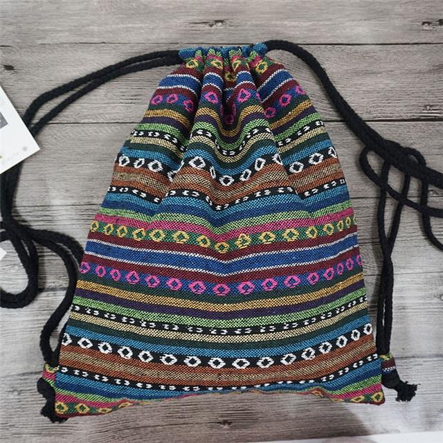 Boho Aztec Drawstring Bags